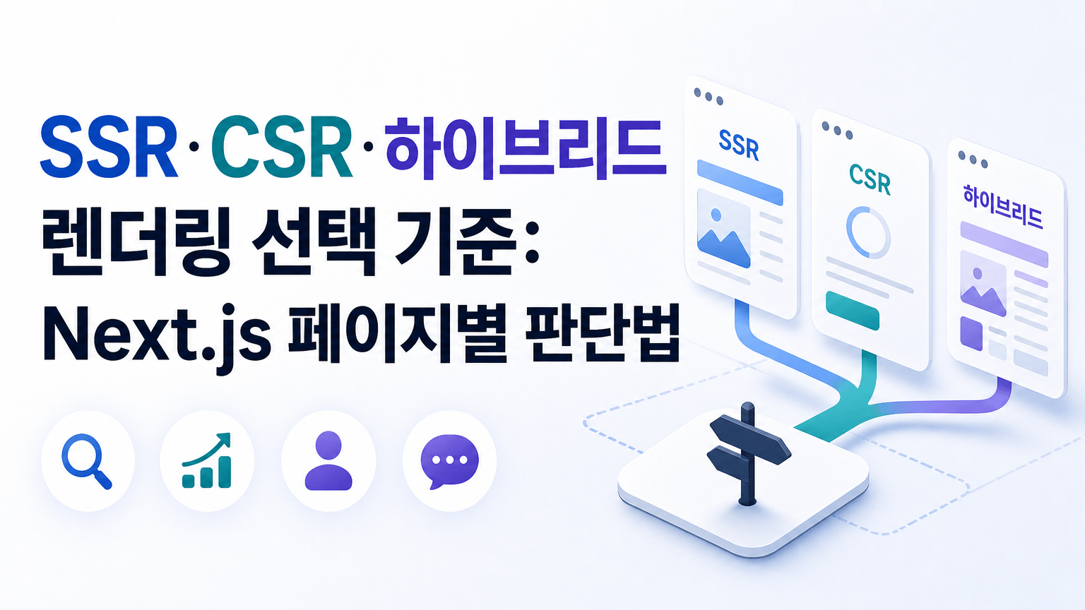 SSR·CSR·하이브리드 렌더링 선택 기준: Next.js 페이지별 판단법