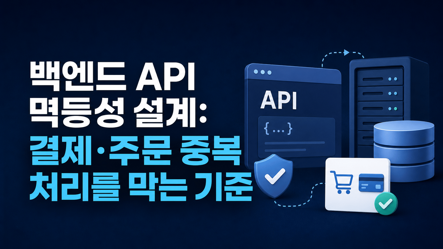 백엔드 API 멱등성 설계: 결제·주문 중복 처리를 막는 기준